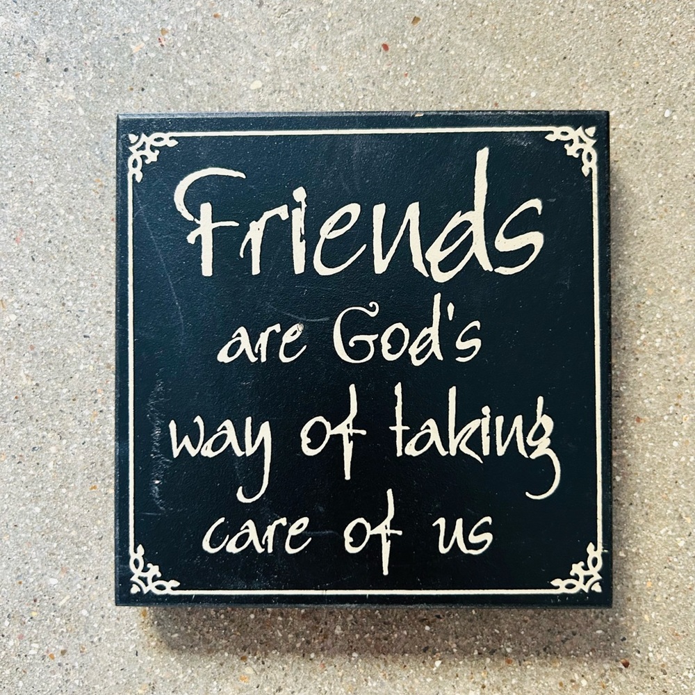 NEW Table wood decor item